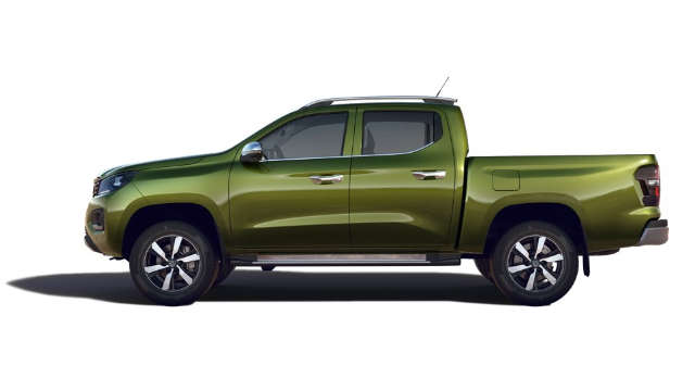 Peugeot Landtrek зеленого кольору, вигляд з лівого боку