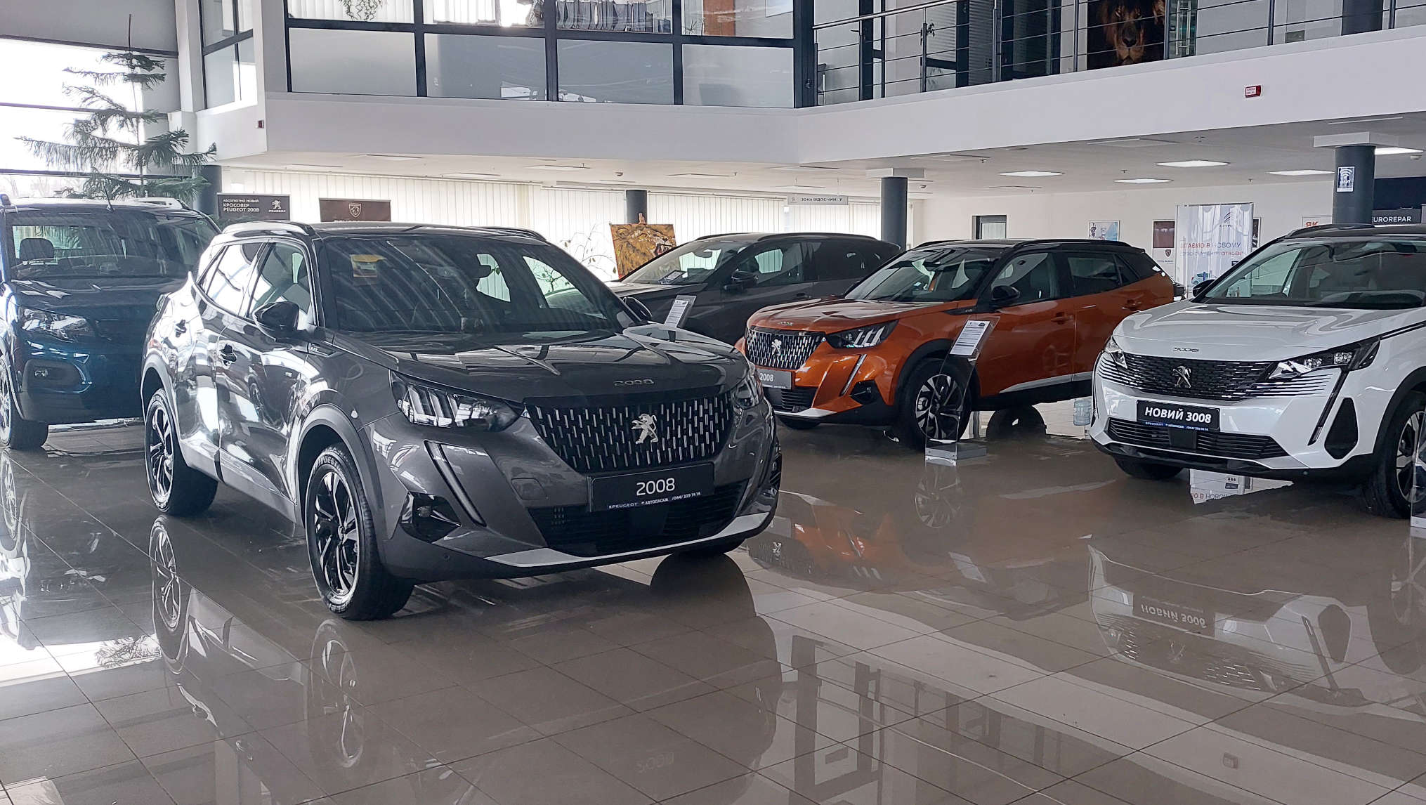 Автосалон Peugeot «Автопасаж» у Києві, виставкова зала
